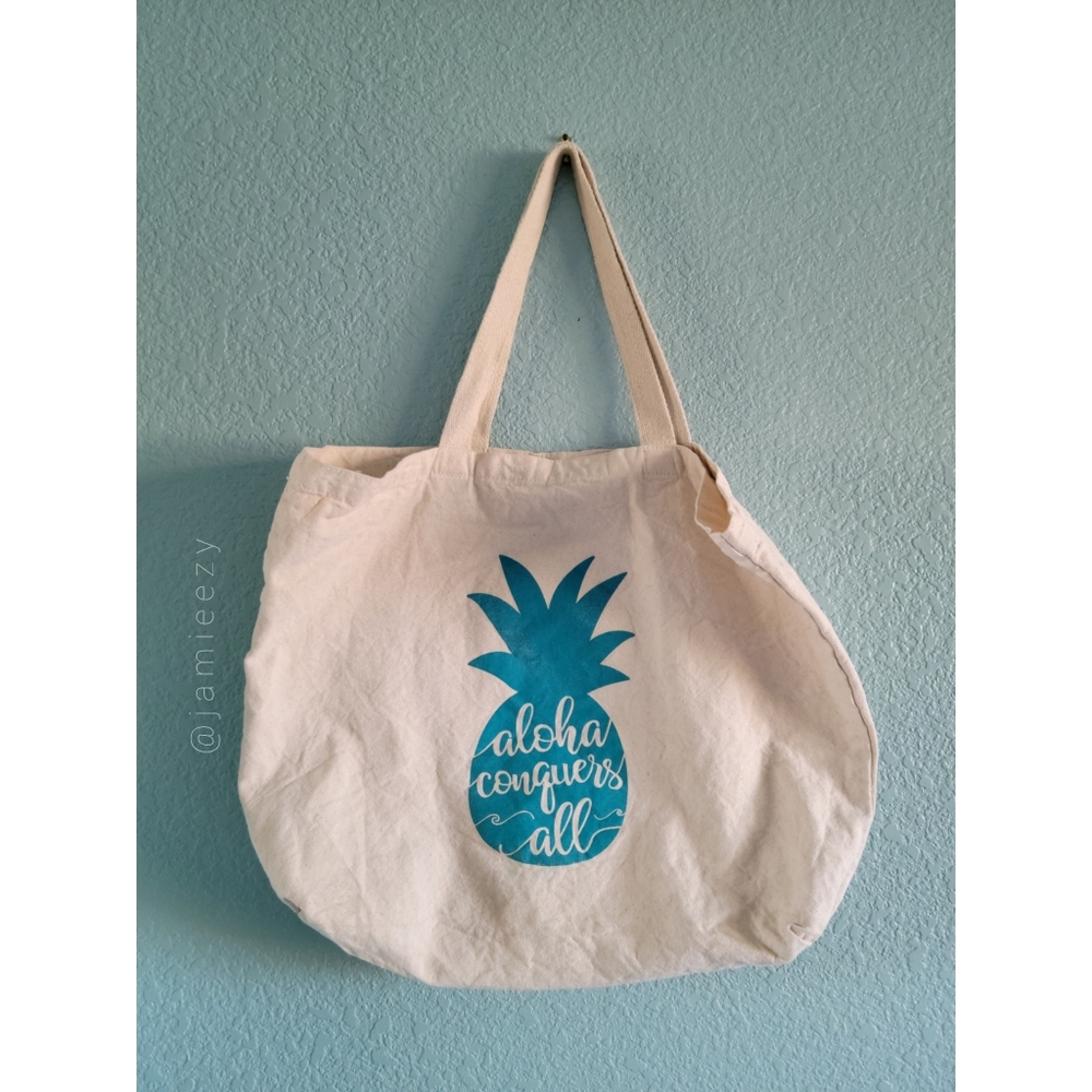 Workshop 28 HNL | "Aloha Conquers All" Printed Tote Bag